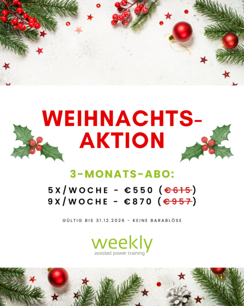 3 Monate – 9× pro Woche zum Vorteilspreis!
